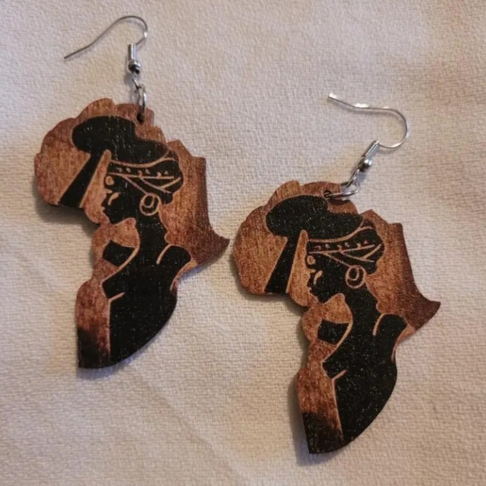 African Girl Earrings